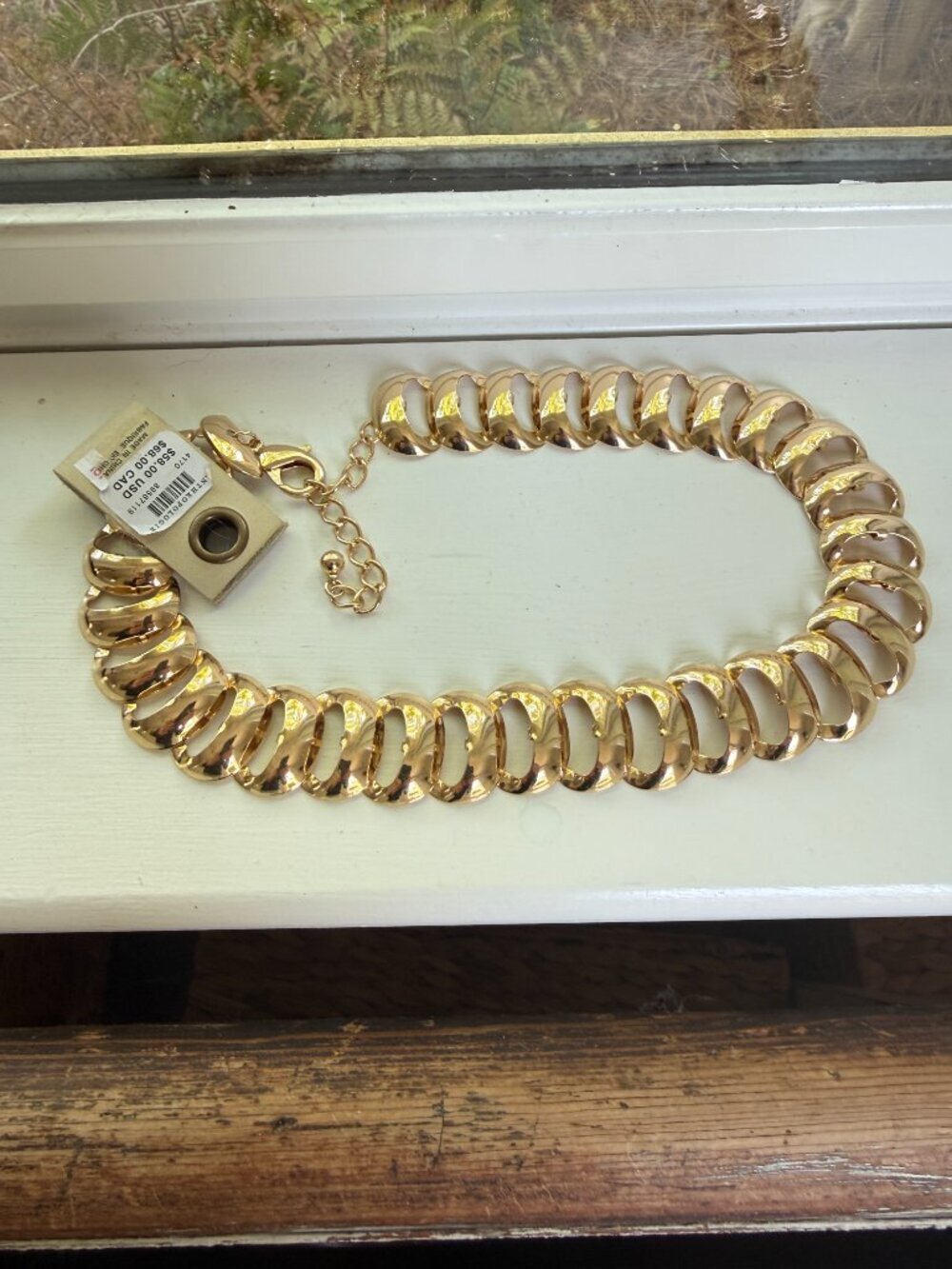 NWT Anthropologie Ladder Link Collar Necklace - Picture 7 of 7